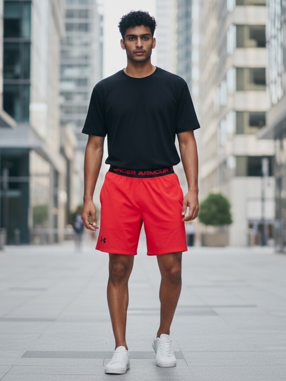 Under Armour Men's Red Athletic Training Shorts BNWT Size L